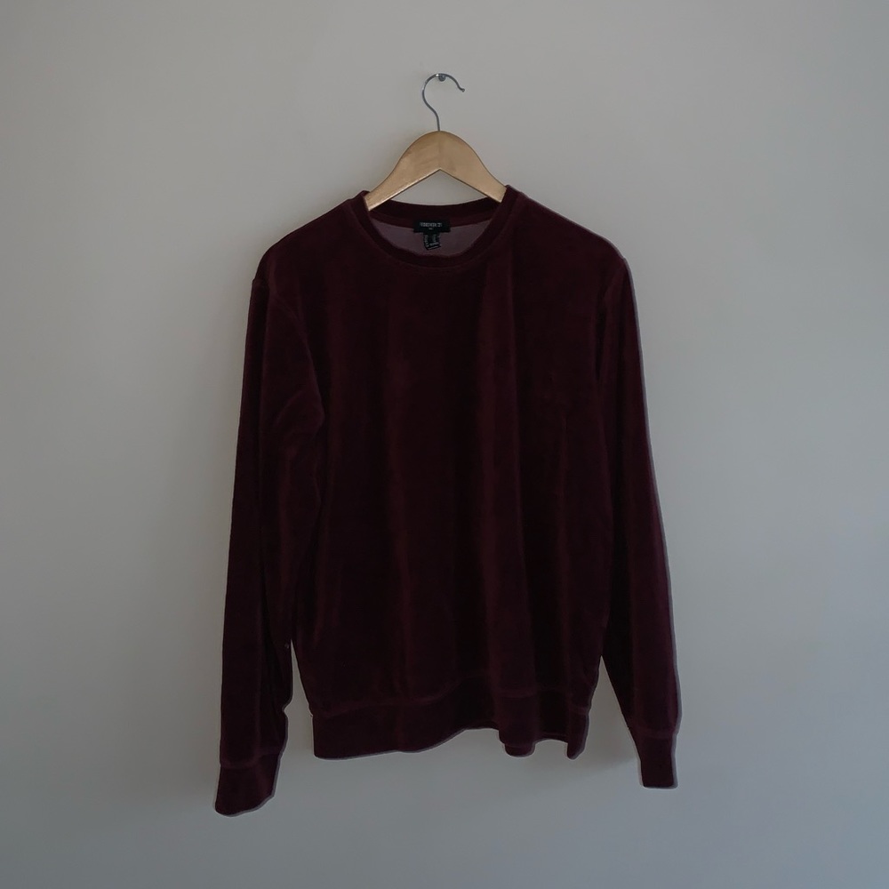 forever 21 maroon sweatshirt size M